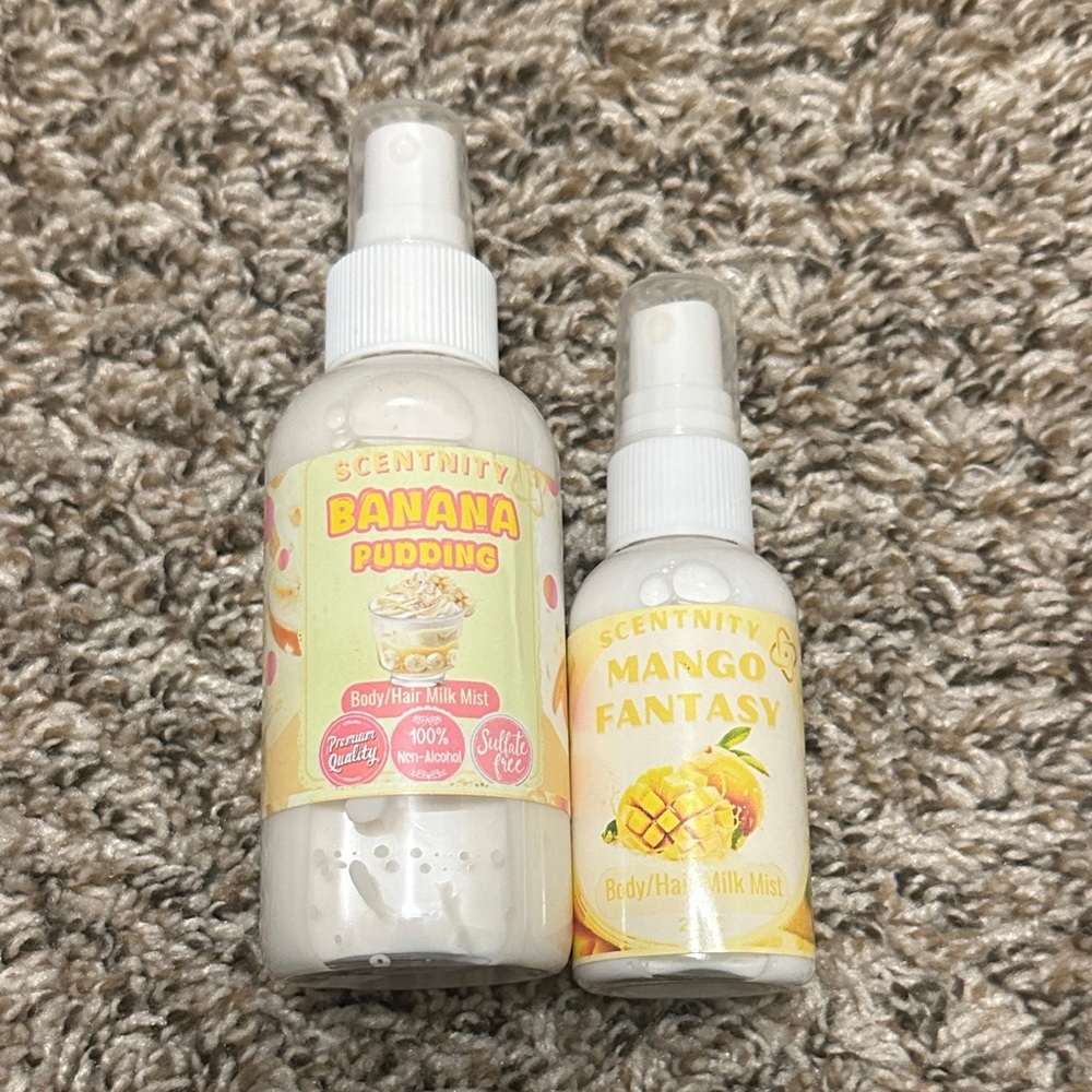 Banana Pudding & Mango Fantasy Body/Hair Mist Set